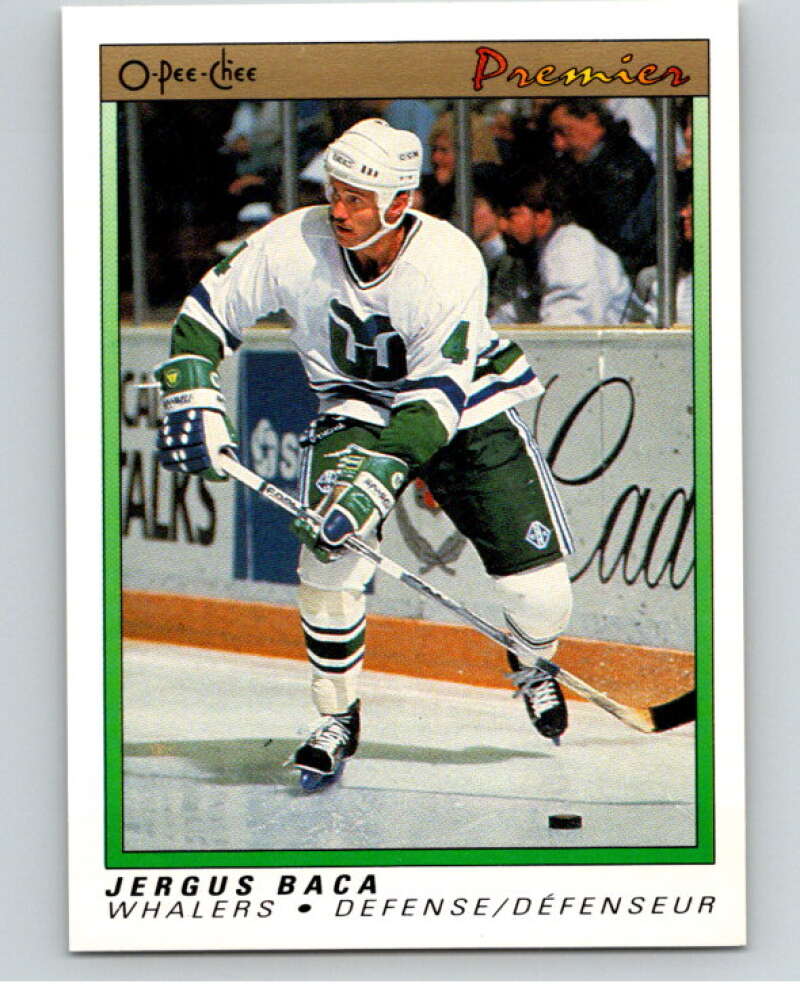 1990-91 OPC Premier #2 Jergus Baca  Hartford Whalers  V65263 Image 1