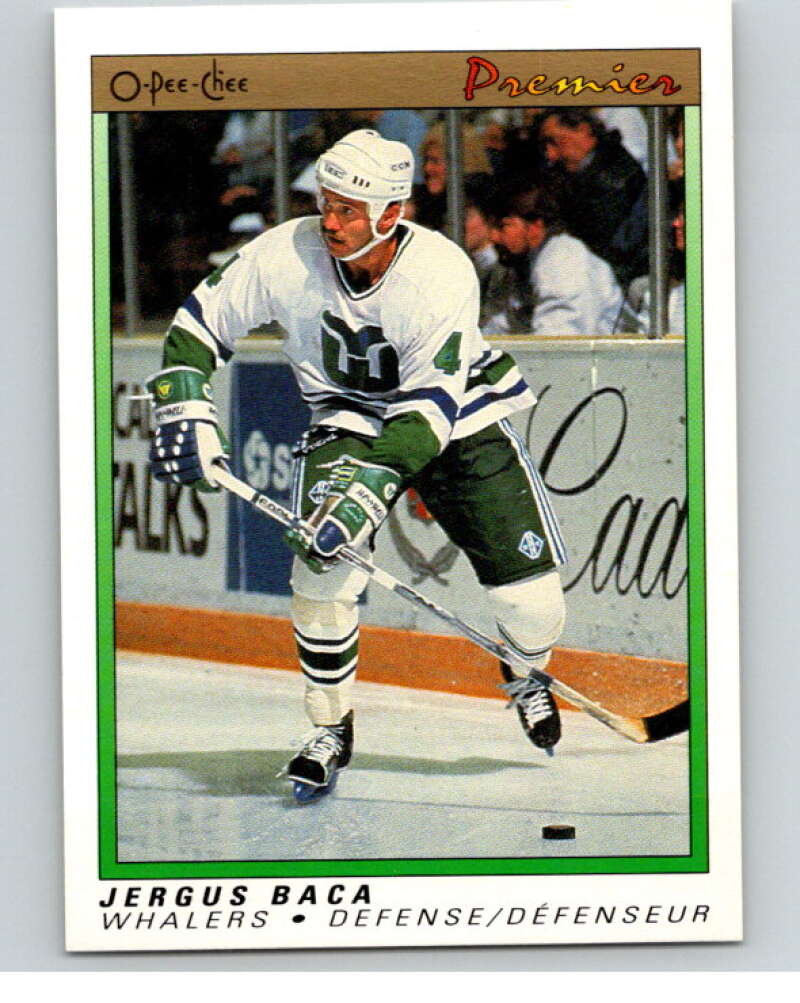 1990-91 OPC Premier #2 Jergus Baca  Hartford Whalers  V65264 Image 1