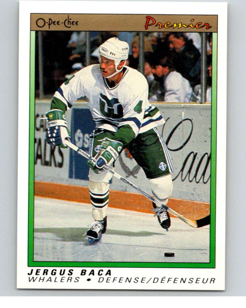 1990-91 OPC Premier #2 Jergus Baca  Hartford Whalers  V65265 Image 1