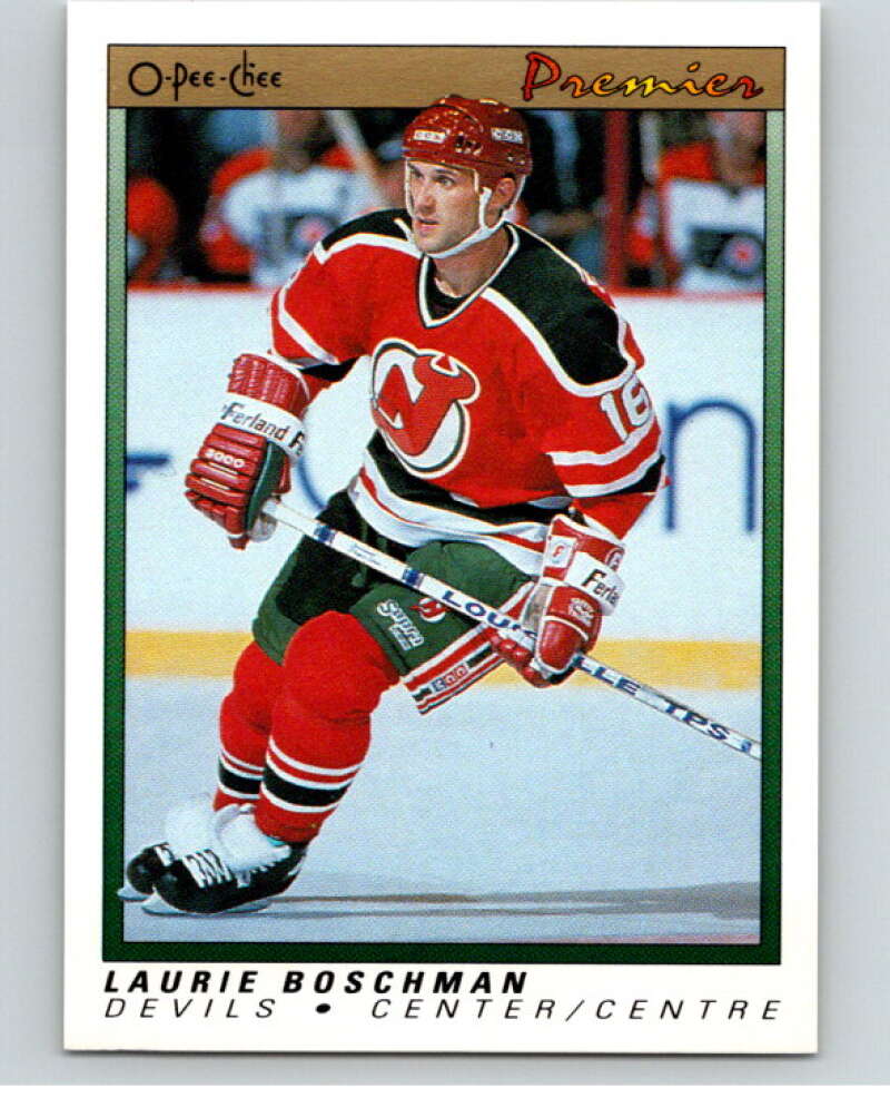 1990-91 OPC Premier #8 Laurie Boschman   V65272 Image 1