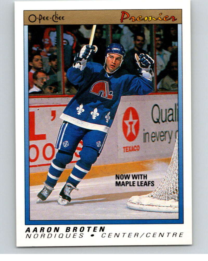 1990-91 OPC Premier #10 Aaron Broten   V65279 Image 1