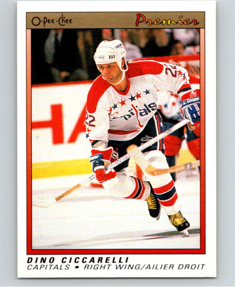1990-91 OPC Premier #14 Dino Ciccarelli  Washington Capitals  V65286 Image 1
