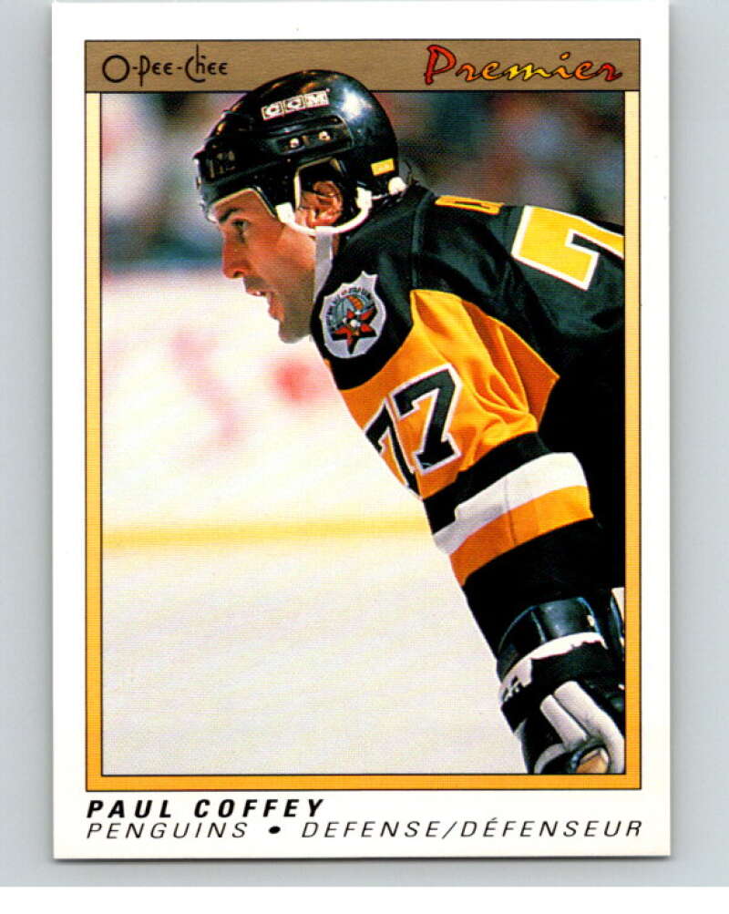 1990-91 OPC Premier #16 Paul Coffey  Pittsburgh Penguins  V65289 Image 1