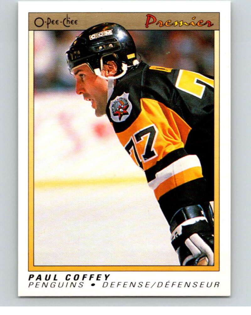 1990-91 OPC Premier #16 Paul Coffey  Pittsburgh Penguins  V65290 Image 1