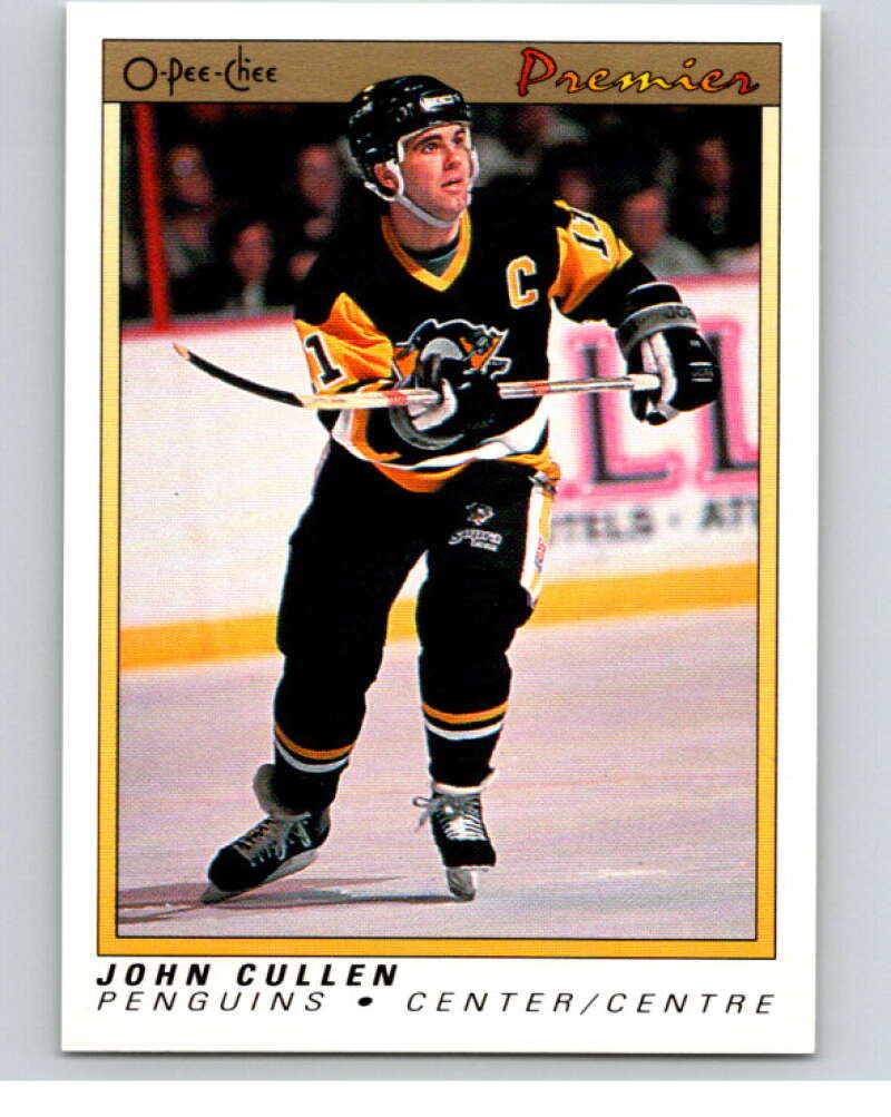 1990-91 OPC Premier #20 John Cullen  Pittsburgh Penguins  V65299 Image 1