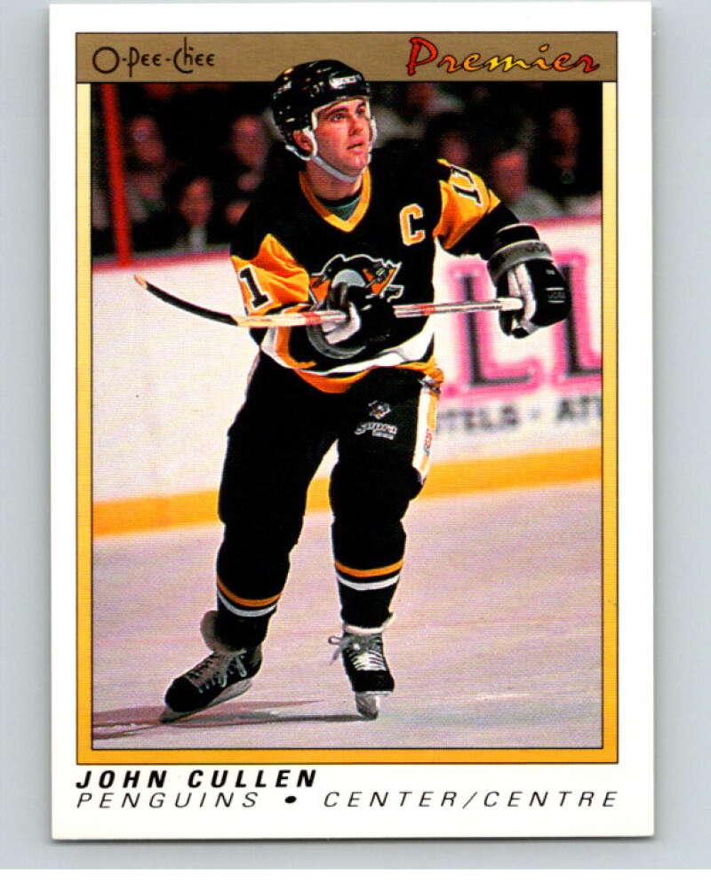 1990-91 OPC Premier #20 John Cullen  Pittsburgh Penguins  V65300 Image 1