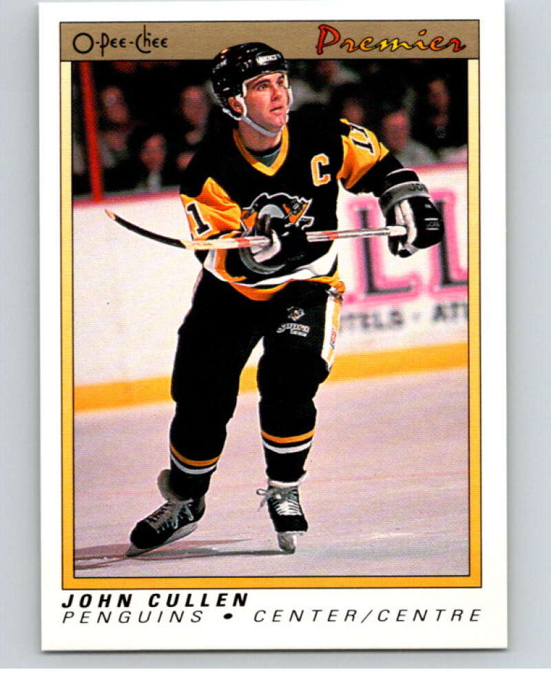 1990-91 OPC Premier #20 John Cullen  Pittsburgh Penguins  V65301 Image 1