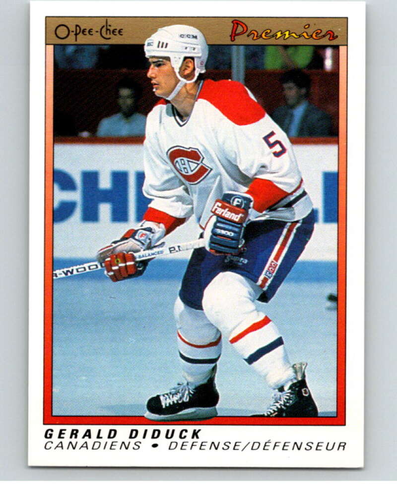 1990-91 OPC Premier #22 Gerald Diduck   V65307 Image 1