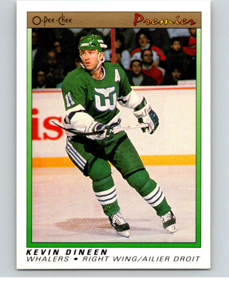 1990-91 OPC Premier #23 Kevin Dineen  Hartford Whalers  V65308 Image 1