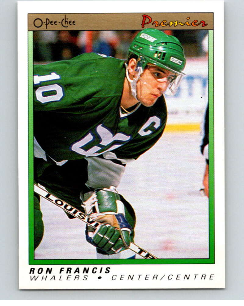 1990-91 OPC Premier #32 Ron Francis  Hartford Whalers  V65322 Image 1
