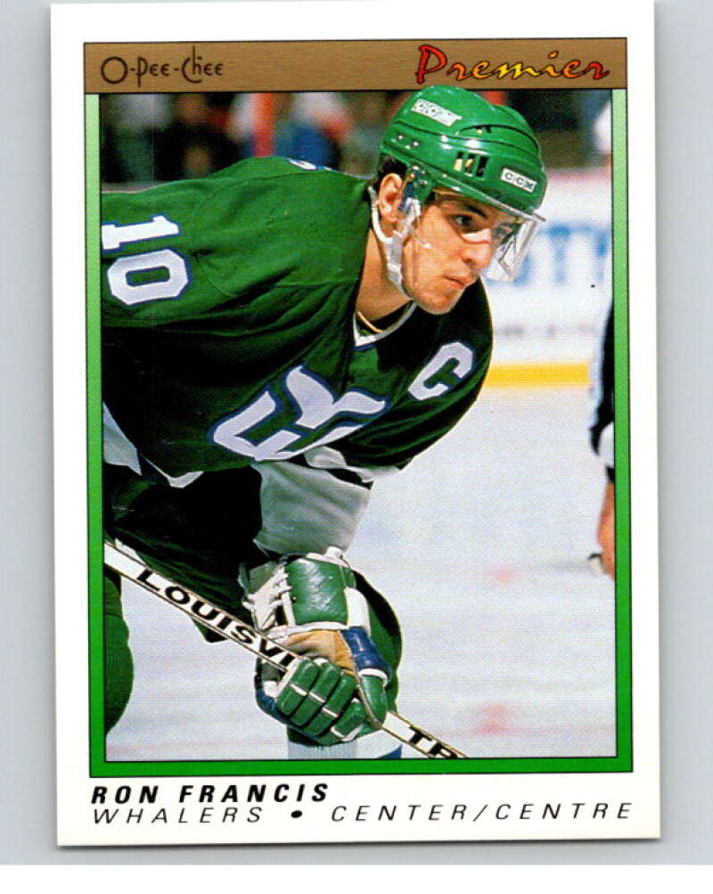 1990-91 OPC Premier #32 Ron Francis  Hartford Whalers  V65323 Image 1