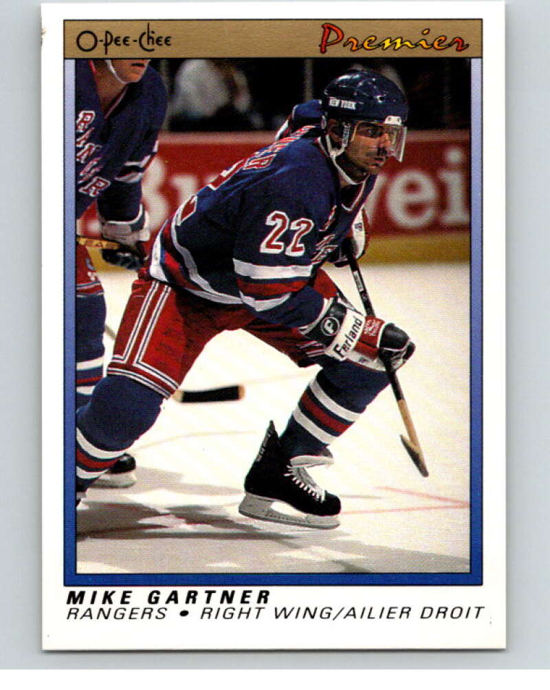 1990-91 OPC Premier #36 Mike Gartner   V65326 Image 1