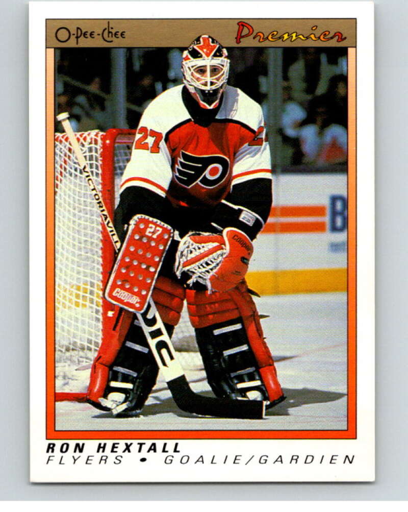 1990-91 OPC Premier #41 Ron Hextall  Philadelphia Flyers  V65332 Image 1