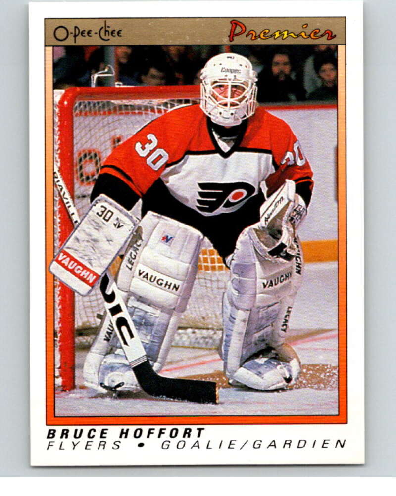 1990-91 OPC Premier #42 Bruce Hoffort  Philadelphia Flyers  V65335 Image 1