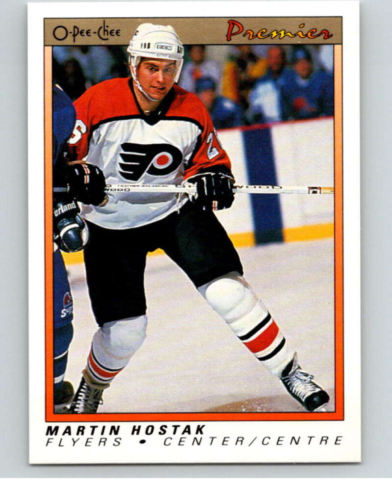 1990-91 OPC Premier #44 Martin Hostak  Philadelphia Flyers  V65340 Image 1