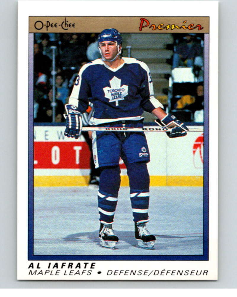 1990-91 OPC Premier #48 Al Iafrate   V65347 Image 1