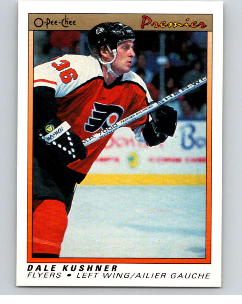 1990-91 OPC Premier #54 Dale Kushner  Philadelphia Flyers  V65355 Image 1