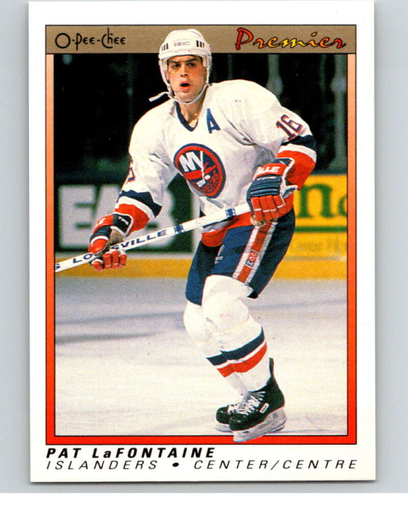 1990-91 OPC Premier #56 Pat LaFontaine  Buffalo Sabres  V65361 Image 1