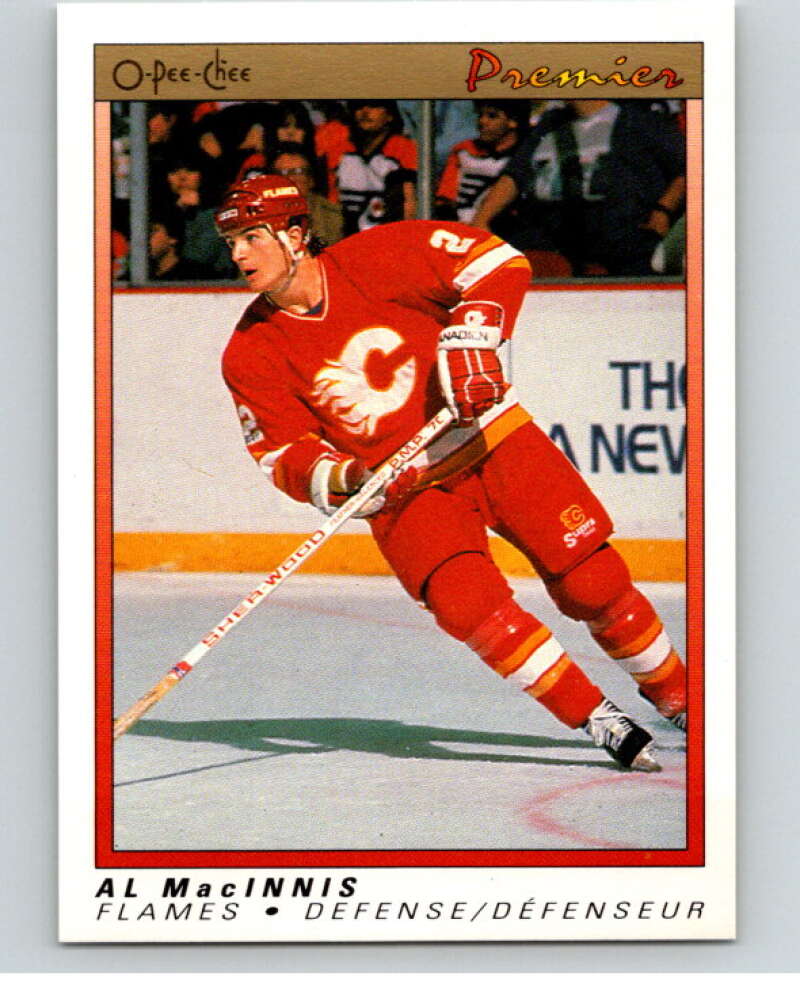 1990-91 OPC Premier #65 Al MacInnis  Calgary Flames  V65375 Image 1