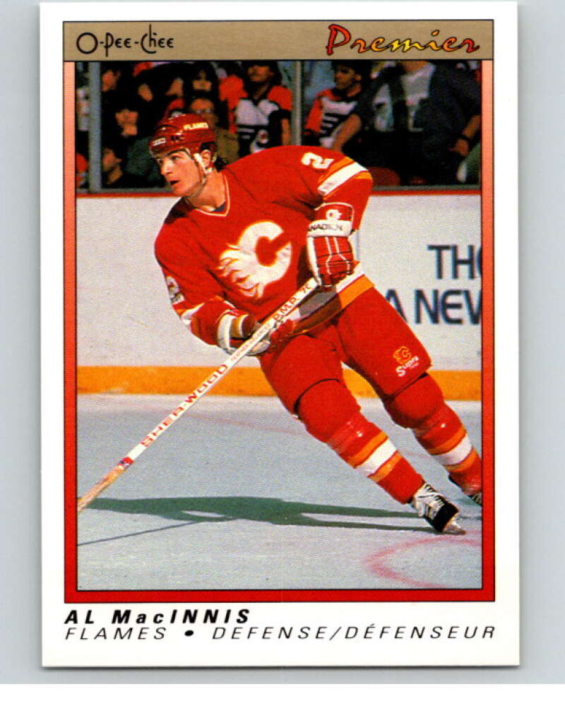 1990-91 OPC Premier #65 Al MacInnis  Calgary Flames  V65376 Image 1