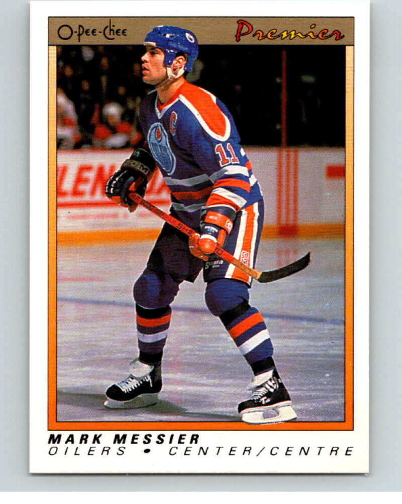 1990-91 OPC Premier #71 Mark Messier  Edmonton Oilers  V65385 Image 1