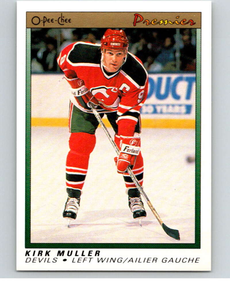 1990-91 OPC Premier #78 Kirk Muller  New Jersey Devils  V65393 Image 1