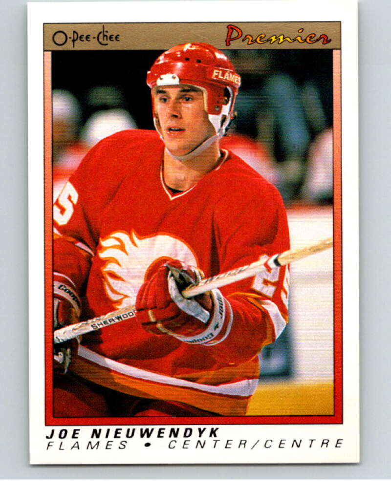 1990-91 OPC Premier #84 Joe Nieuwendyk  Calgary Flames  V65406 Image 1