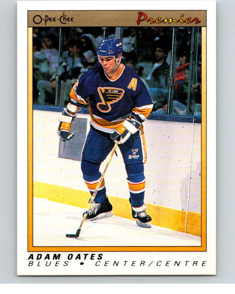 1990-91 OPC Premier #88 Adam Oates  St. Louis Blues  V65415 Image 1