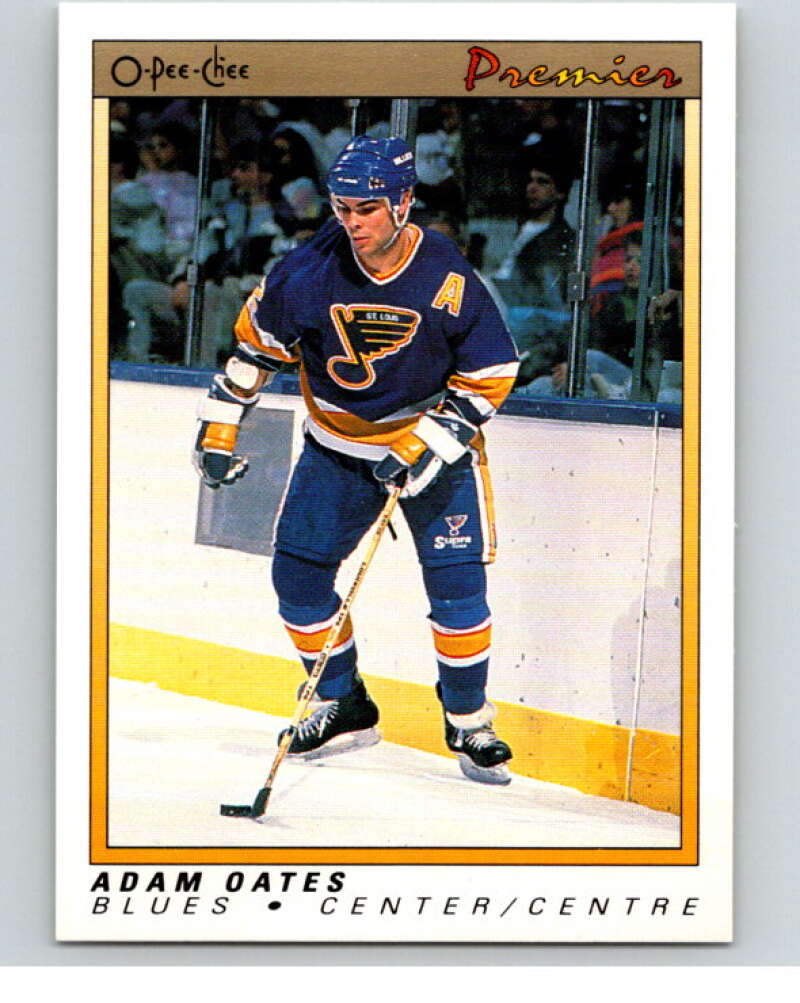 1990-91 OPC Premier #88 Adam Oates  St. Louis Blues  V65416 Image 1