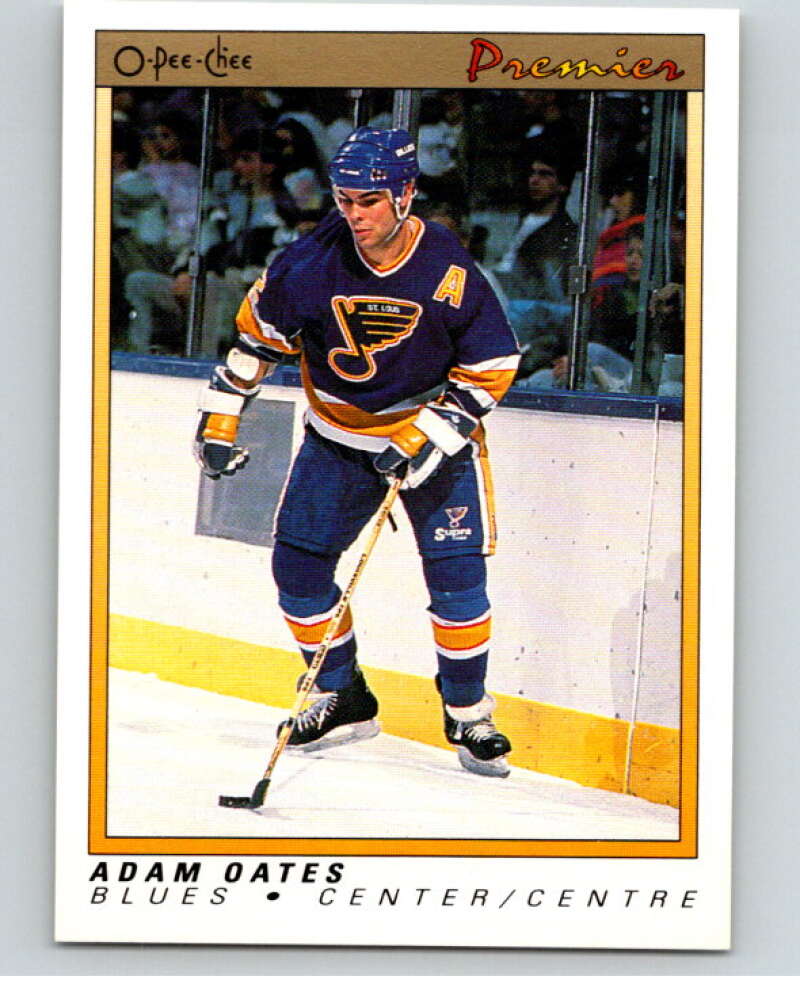 1990-91 OPC Premier #88 Adam Oates  St. Louis Blues  V65417 Image 1