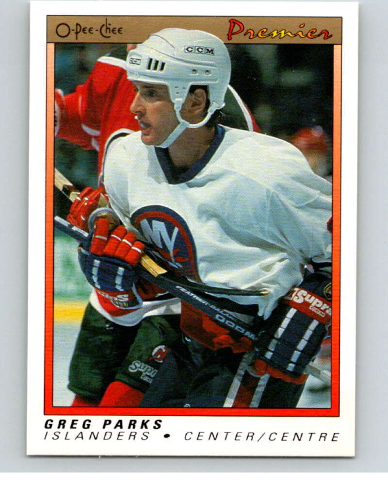 1990-91 OPC Premier #89 Greg Parks  New York Islanders  V65418 Image 1