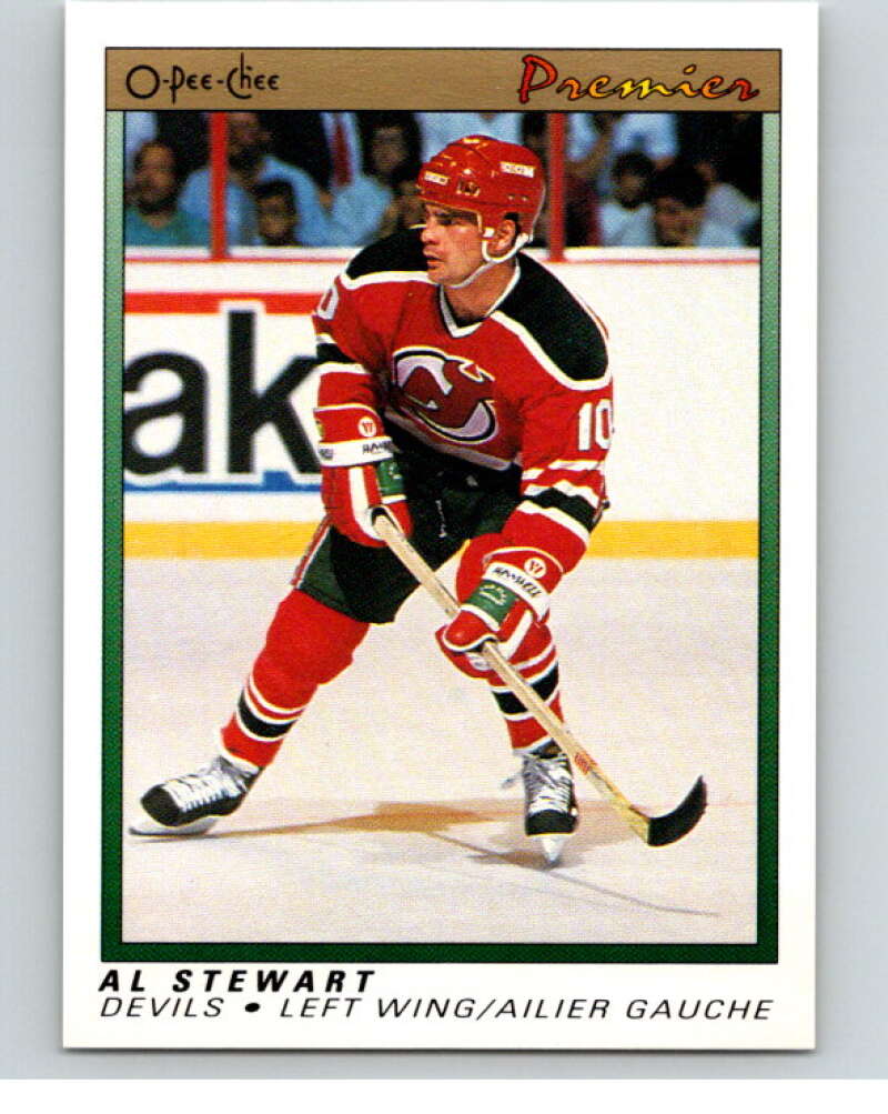 1990-91 OPC Premier #113 Alan Stewart  New Jersey Devils  V65472 Image 1