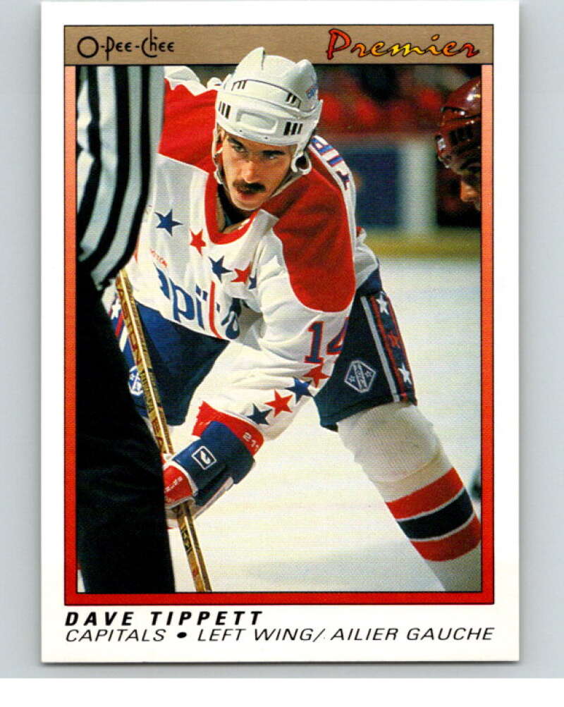 1990-91 OPC Premier #119 Dave Tippett   V65485 Image 1