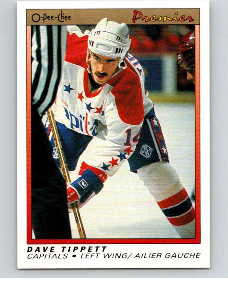 1990-91 OPC Premier #119 Dave Tippett   V65487 Image 1