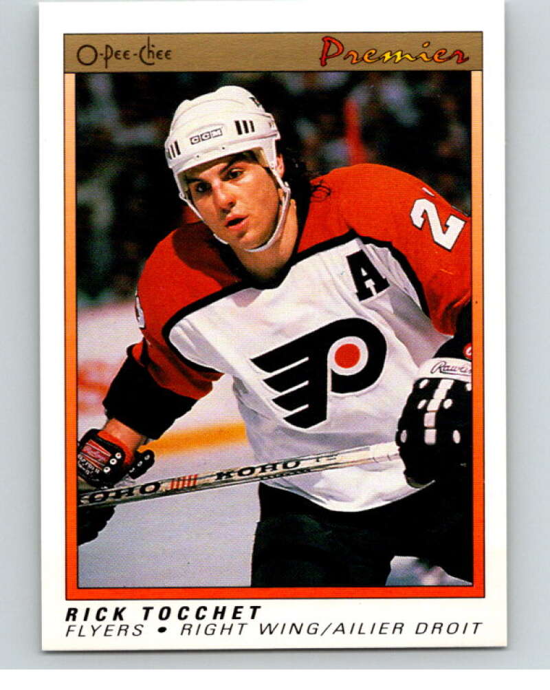 1990-91 OPC Premier #120 Rick Tocchet  Philadelphia Flyers  V65488 Image 1