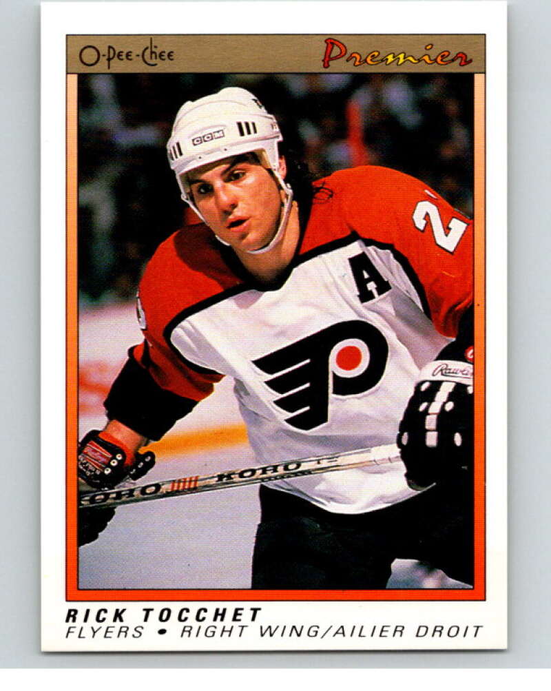 1990-91 OPC Premier #120 Rick Tocchet  Philadelphia Flyers  V65489 Image 1