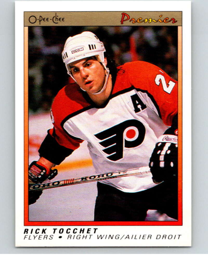 1990-91 OPC Premier #120 Rick Tocchet  Philadelphia Flyers  V65490 Image 1