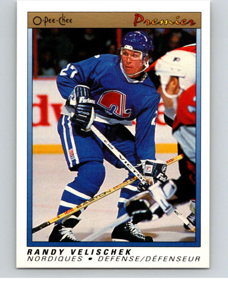1990-91 OPC Premier #125 Randy Velischek   V65501 Image 1