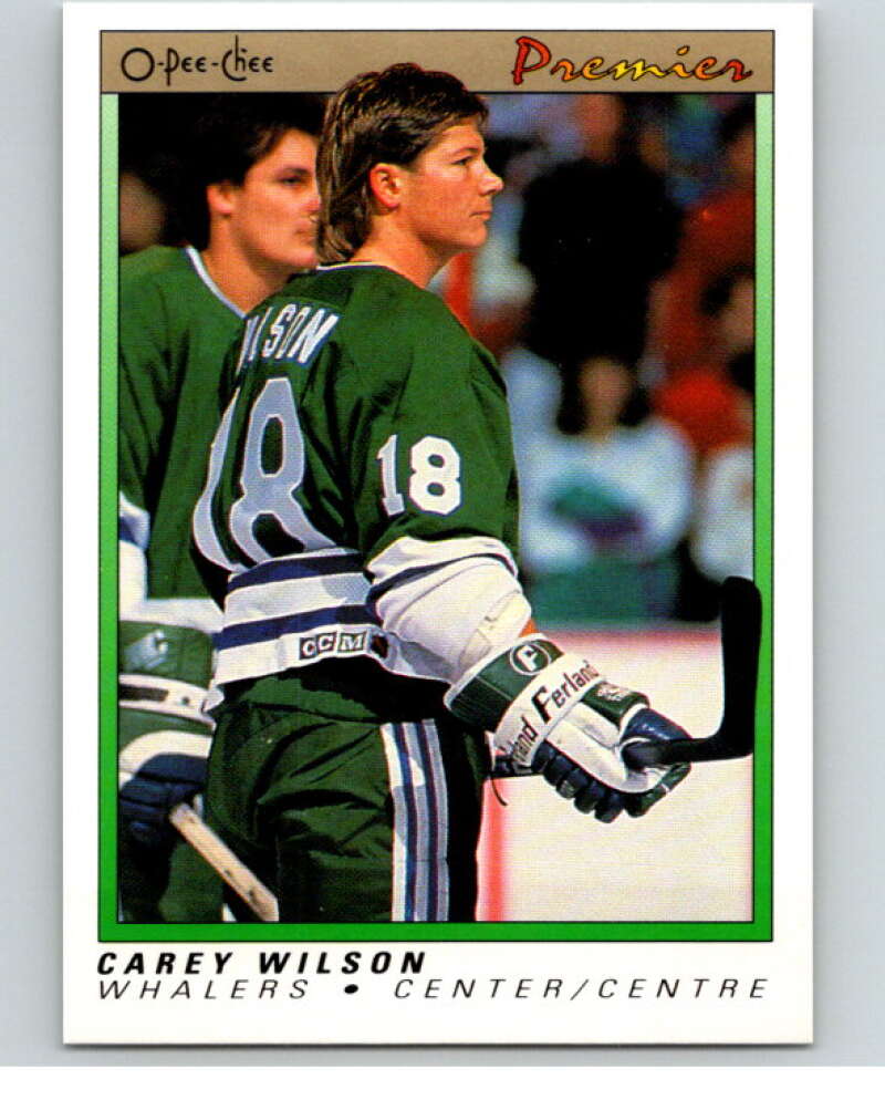 1990-91 OPC Premier #128 Carey Wilson   V65511 Image 1