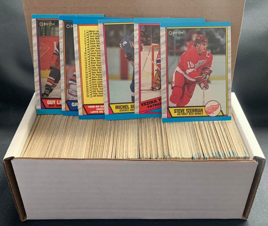 1989-90 O-Pee-Chee Hockey Trading Cards - Box Over 400 cards! - Lot #1 Image 1