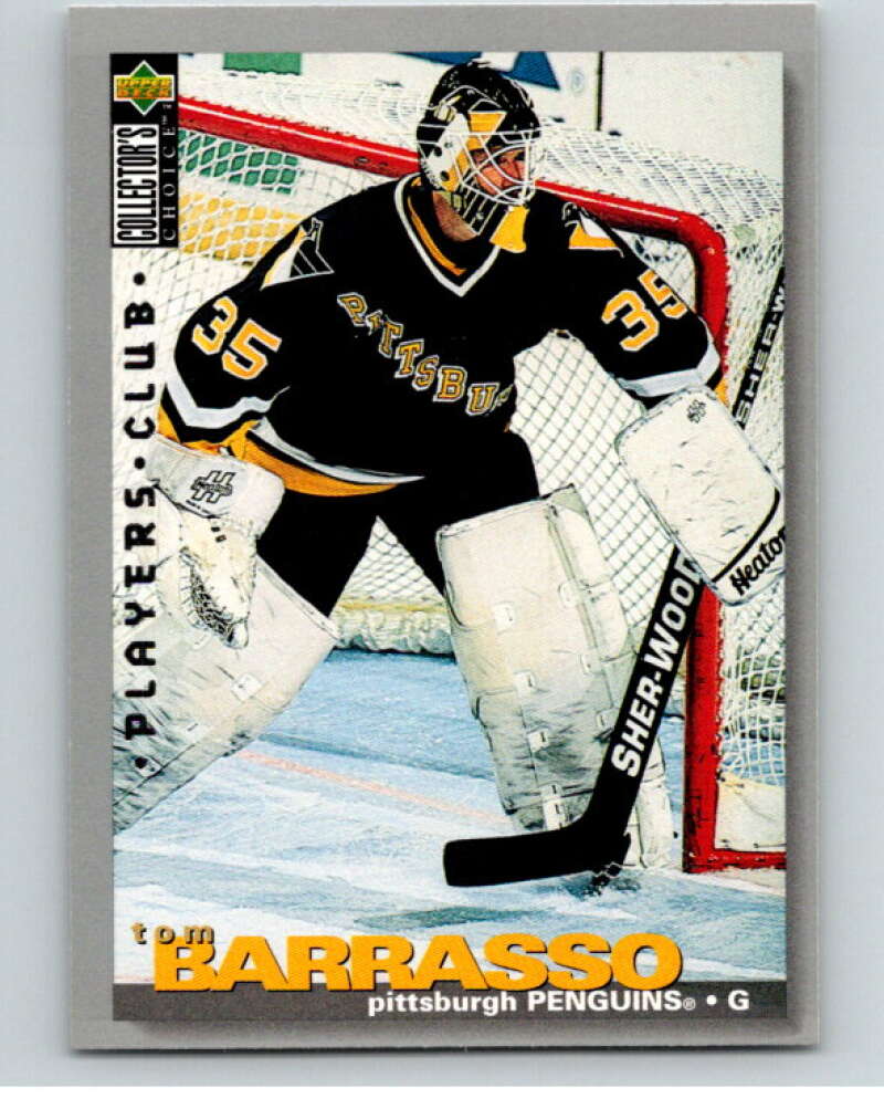 1995-96 Collector's Choice Player's Club #53 Tom Barrasso Penguins  V65534 Image 1