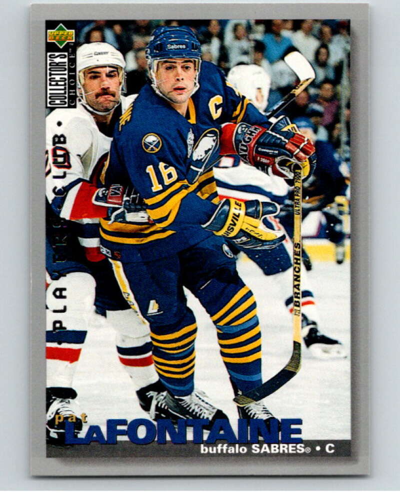 1995-96 Collector's Choice Player's Club #157 Pat LaFontaine Sabres  V65556 Image 1