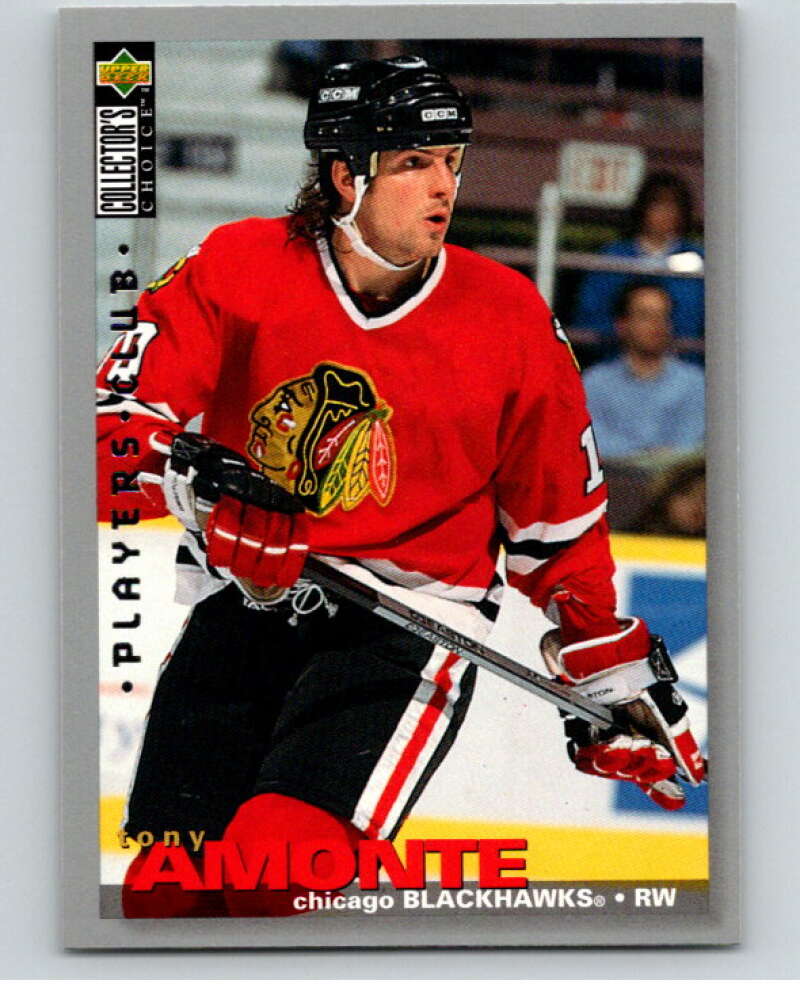 1995-96 Collector's Choice Player's Club #206 Tony Amonte Blackhawks  V65563 Image 1