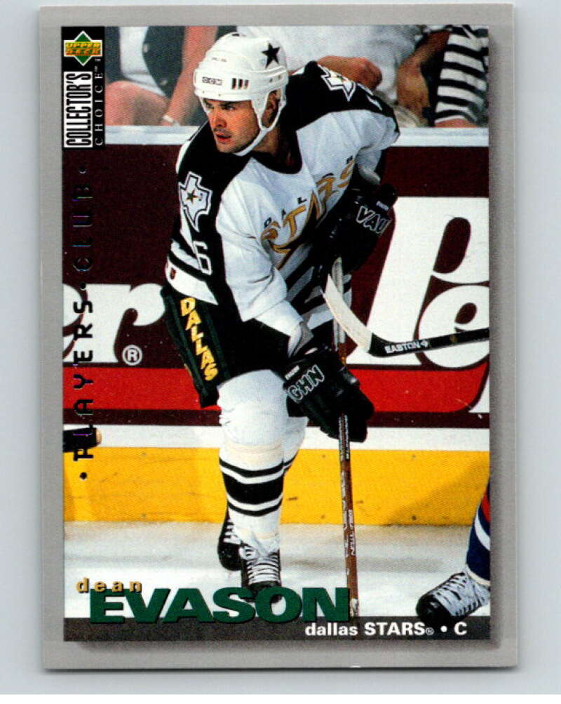 1995-96 Collector's Choice Player's Club #307 Dean Evason   V65583 Image 1