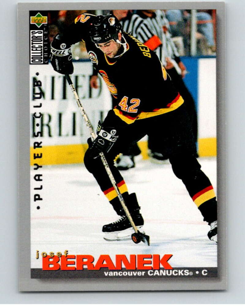 1995-96 Collector's Choice Player's Club #312 Josef Beranek Canucks  V65585 Image 1
