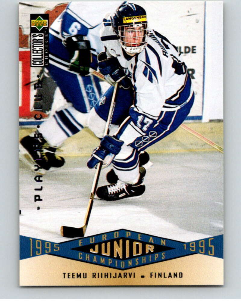 1995-96 Collector's Choice Player's Club #331 Teemu Riihijarvi   V65587 Image 1