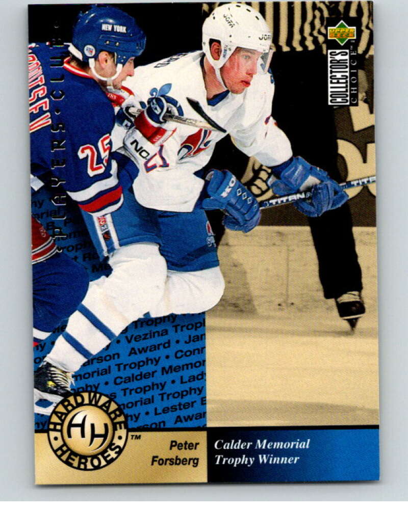 1995-96 Collector's Choice Player's Club #391 Peter Forsberg   V65594 Image 1