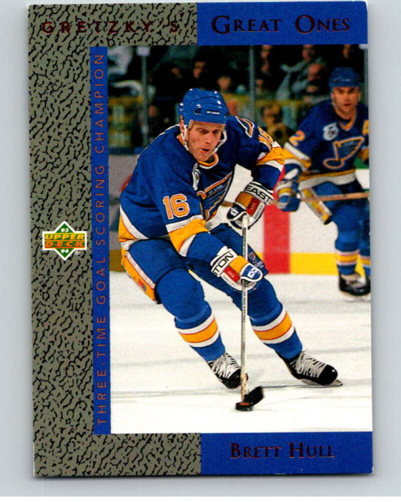 1993-94 Upper Deck Gretzky's Great Ones #GG3 Brett Hull   V65602 Image 1