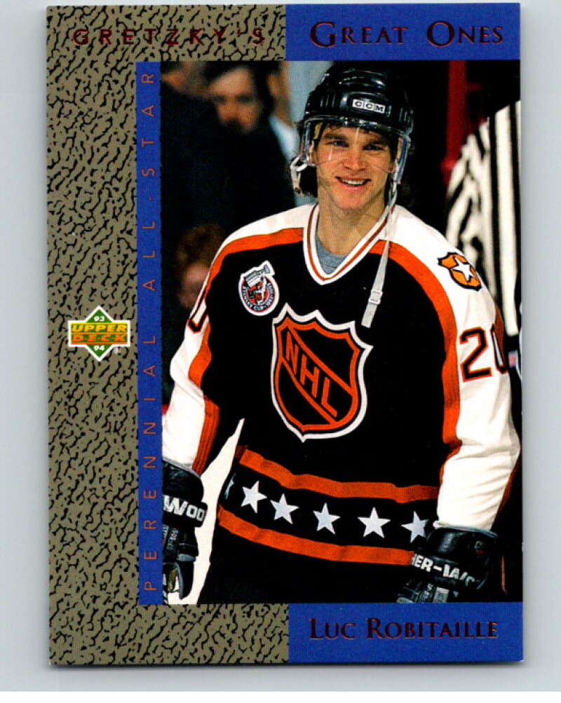 1993-94 Upper Deck Gretzky's Great Ones #GG8 Luc Robitaille   V65612 Image 1