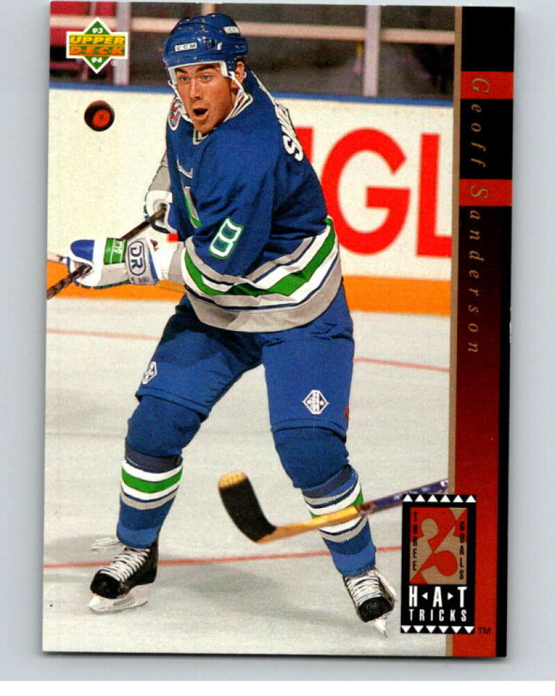 1993-94 Upper Deck Hat Tricks #HT2 Geoff Sanderson  V65622 Image 1